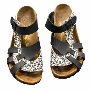 Birkenstock Papillio black slide sandals size 9